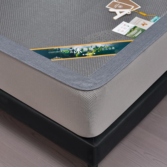 91家纺网 家纺一手货源 找家纺 小牛席业 202新款加厚款-叶语冰藤席系列（床笠款）凉席藤席冰藤席冰丝席竹席草席空调席乳胶席豆豆席 加厚款-叶语冰藤席系列床笠款-浅灰