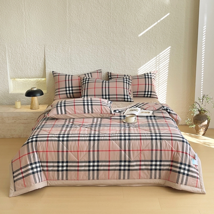 91家纺网 家纺一手货源 找家纺 宝士康家纺 2026新款10A抗菌无印风单夏被/夏被四件套 被子被芯 宝利格