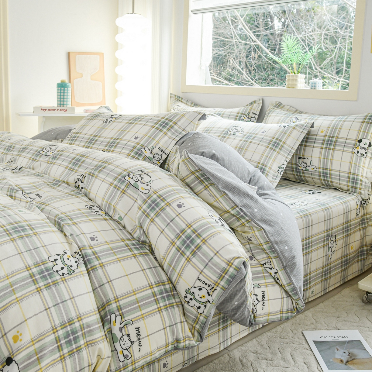 91家纺网 家纺一手货源 找家纺 缘舒家纺 2026新款全棉纯棉印花单被套被套单件 酷乐爱宠