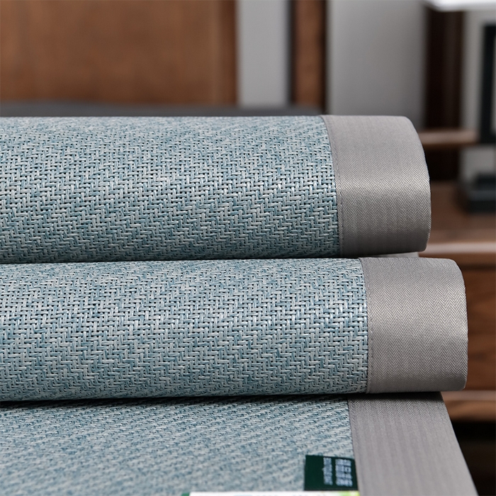 91家纺网 家纺一手货源 找家纺 （总）小牛席业 2026新款加厚款-艾草清香养生席系列（全藤席面）