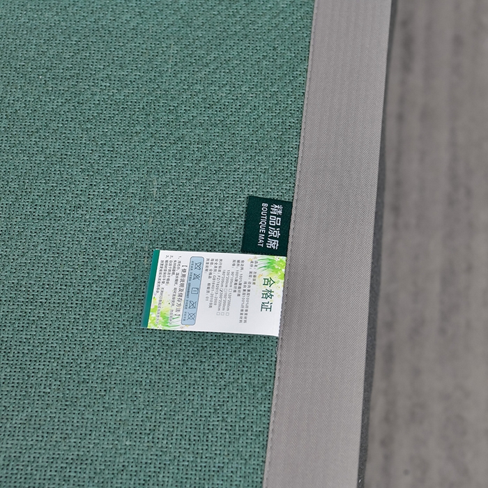91家纺网 家纺一手货源 找家纺 小牛席业 2026新款加厚款-艾草清香养生席系列（全藤席面） 加厚款-艾草清香养生席（墨绿）