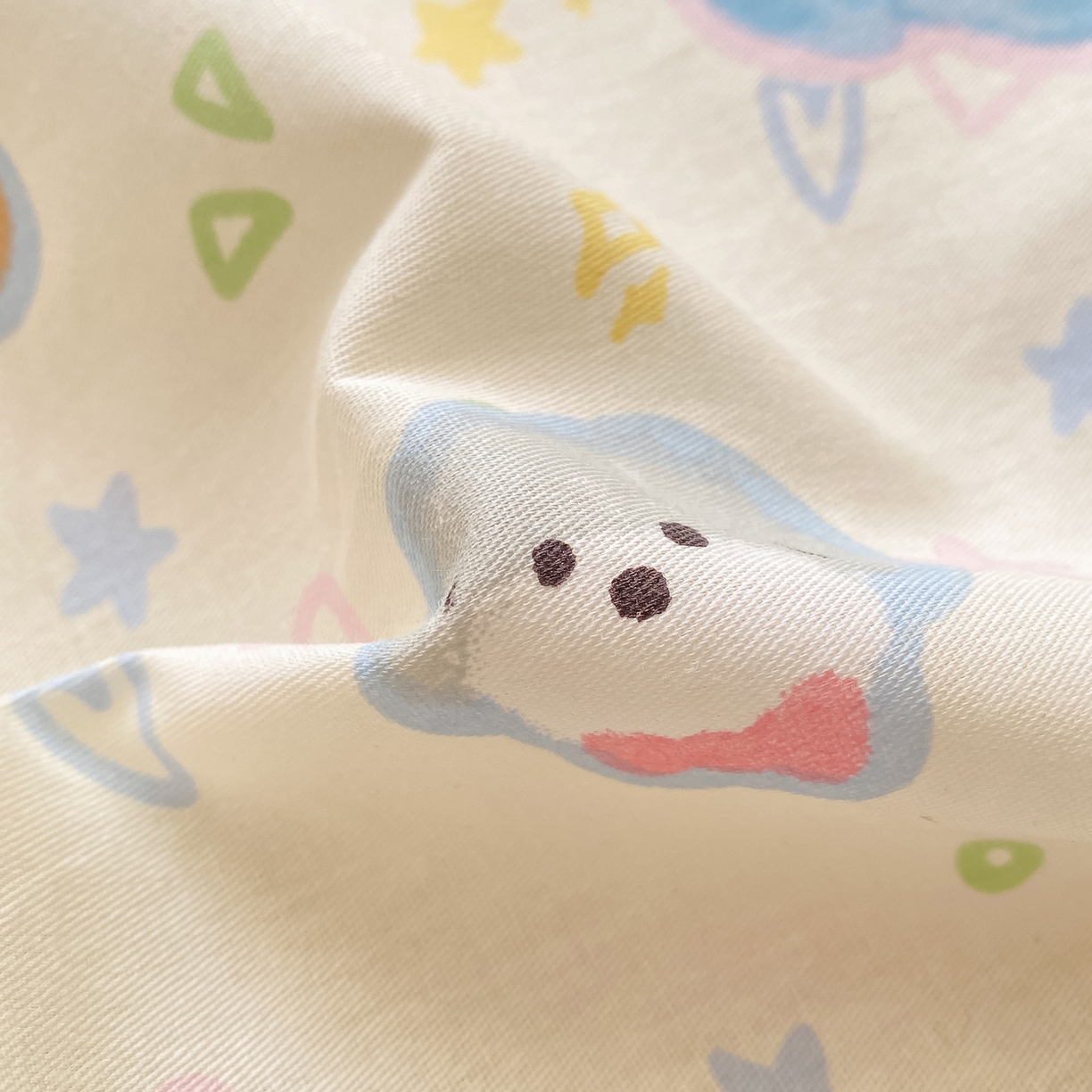 91家纺网 家纺一手货源 找家纺 女子家纺 2026新款全棉纯棉印花小清新系列单床笠单品床笠床笠单件 童趣绘彩