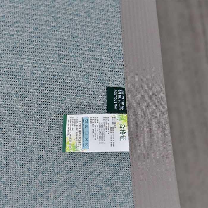 91家纺网 家纺一手货源 找家纺 小牛席业 2026新款加厚款-艾草清香养生席系列（全藤席面） 加厚款-艾草清香养生席（冰蓝）