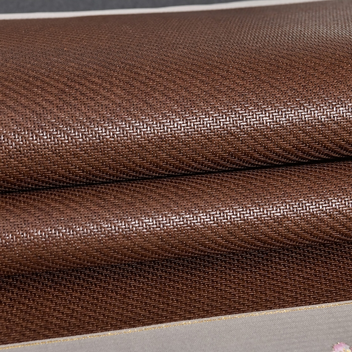 91家纺网 家纺一手货源 找家纺 小牛席业 2026新款加厚款-艾草清香养生席系列（全藤席面） 加厚款-艾草清香养生席（黑咖）