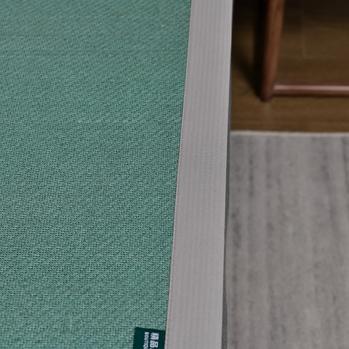 91家纺网 家纺一手货源 找家纺 小牛席业 2026新款加厚款-艾草清香养生席系列（全藤席面） 加厚款-艾草清香养生席（墨绿）