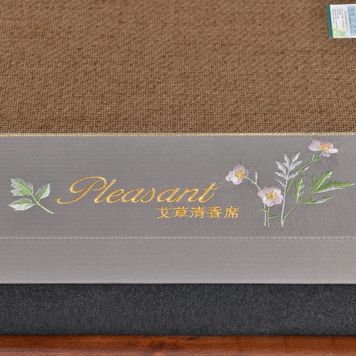 91家纺网 家纺一手货源 找家纺 小牛席业 2026新款加厚款-艾草清香养生席系列（全藤席面） 加厚款-艾草清香养生席（浅咖）