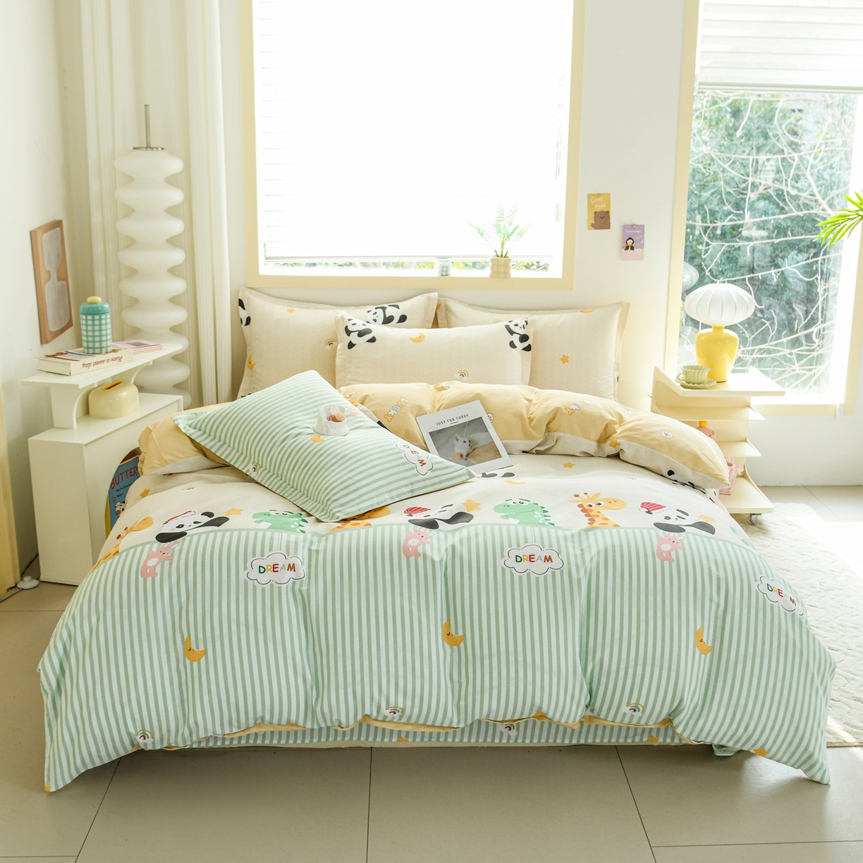 91家纺网 家纺一手货源 找家纺 缘舒家纺 2026新款全棉纯棉印花单被套被套单件 萌宠乐园