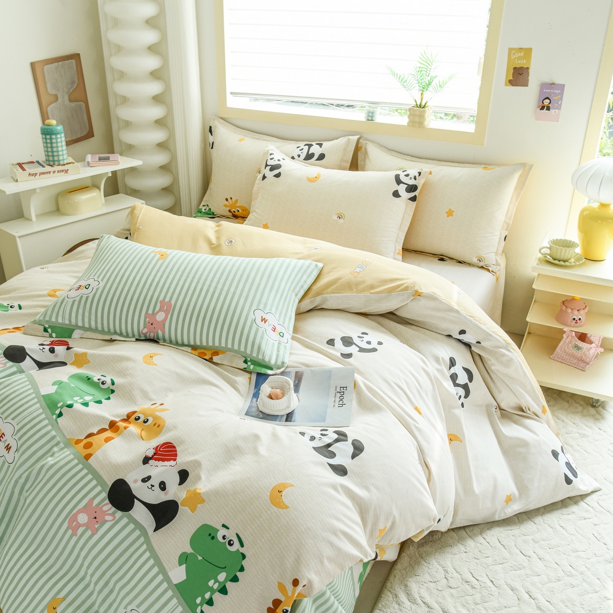 91家纺网 家纺一手货源 找家纺 缘舒家纺 2026新款全棉纯棉印花单被套被套单件 萌宠乐园