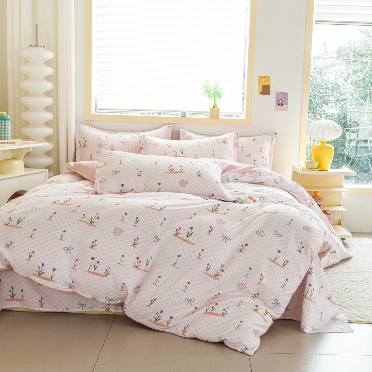 91家纺网 家纺一手货源 找家纺 缘舒家纺 2026新款全棉纯棉印花单被套被套单件 软萌芽芽