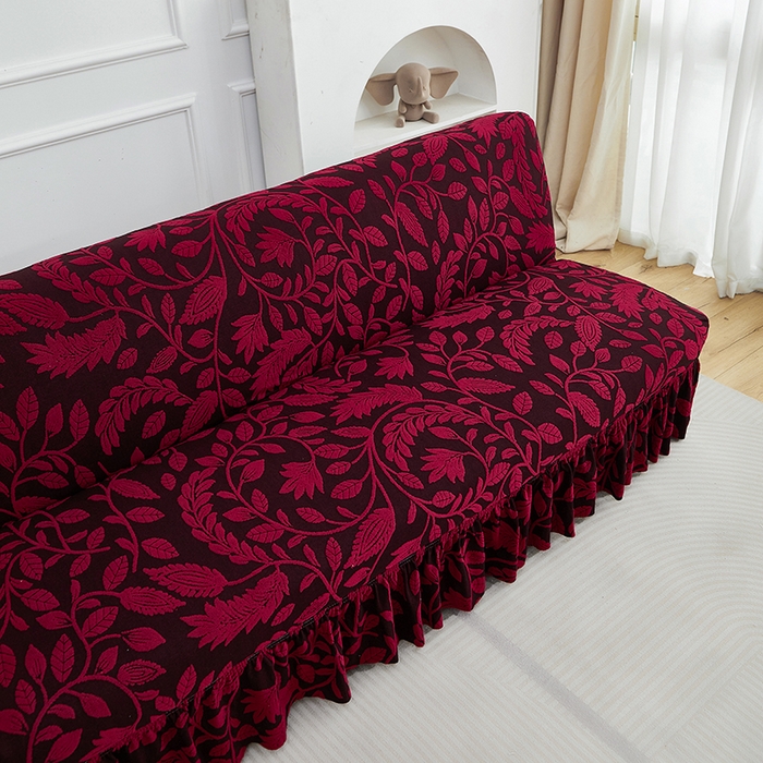 91家纺网 家纺一手货源 找家纺 （总）逐日沙发套 2026新款提花系列-沙发床裙摆