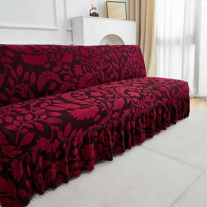 91家纺网 家纺一手货源 找家纺 （总）逐日沙发套 2026新款提花系列-沙发床裙摆