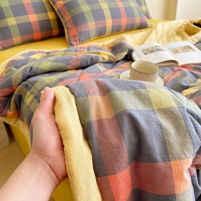 91家纺网 家纺一手货源 找家纺 宝士康家纺 2026新款10A抗菌无印风单夏被/夏被四件套 被子被芯 牛油果