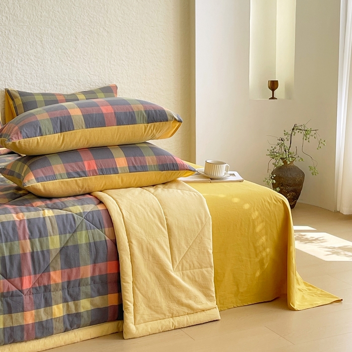 91家纺网 家纺一手货源 找家纺 宝士康家纺 2026新款10A抗菌无印风单夏被/夏被四件套 被子被芯 牛油果