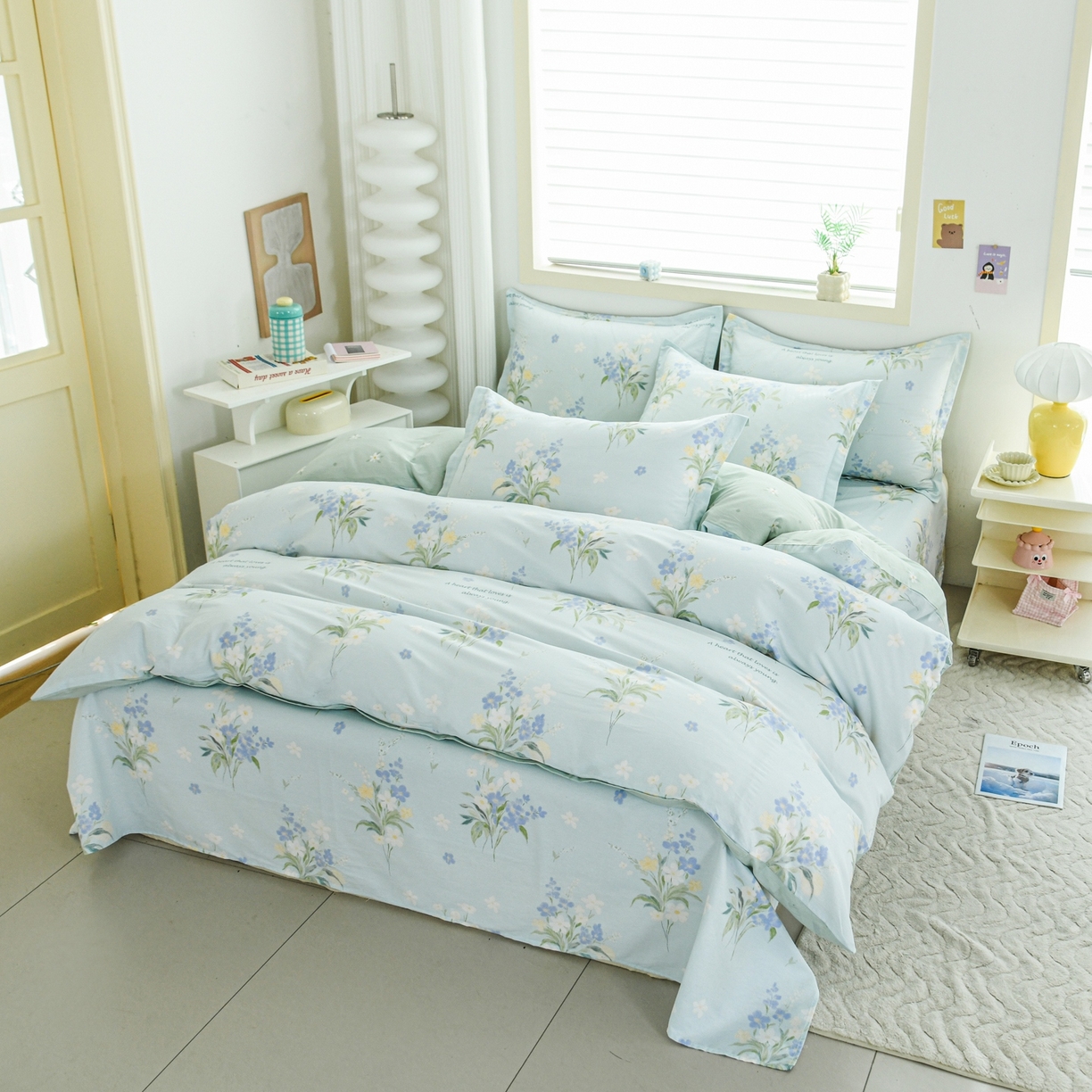 91家纺网 家纺一手货源 找家纺 缘舒家纺 2026新款全棉纯棉印花单被套被套单件 雾莲