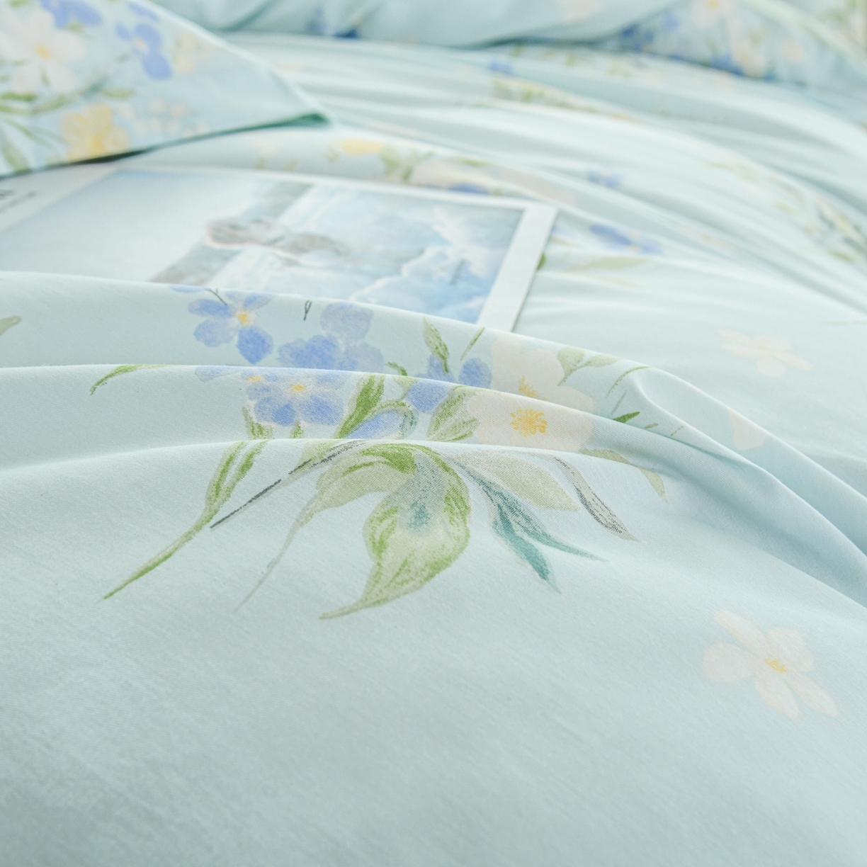 91家纺网 家纺一手货源 找家纺 缘舒家纺 2026新款全棉纯棉印花单被套被套单件 雾莲