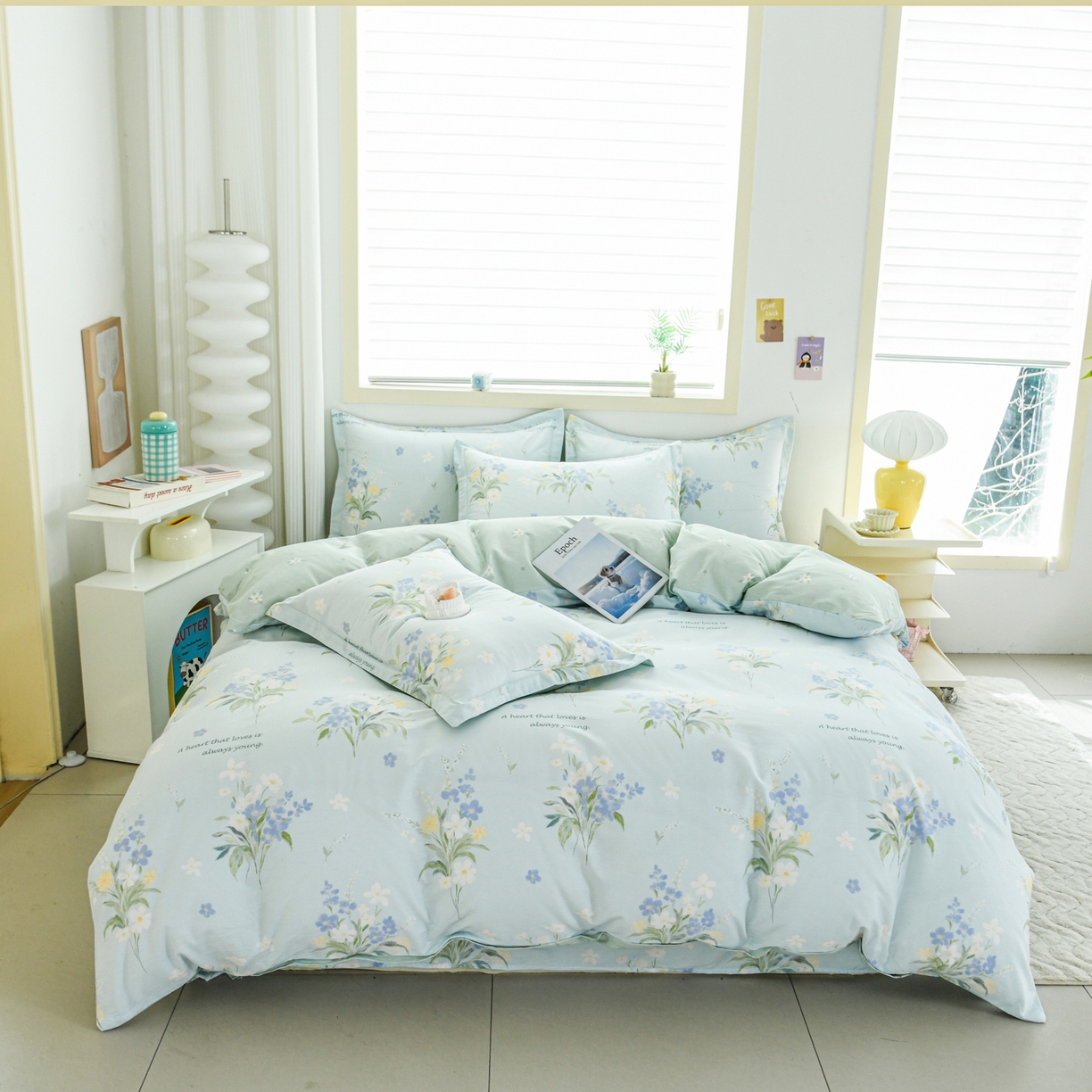 91家纺网 家纺一手货源 找家纺 缘舒家纺 2026新款全棉纯棉印花单被套被套单件 雾莲