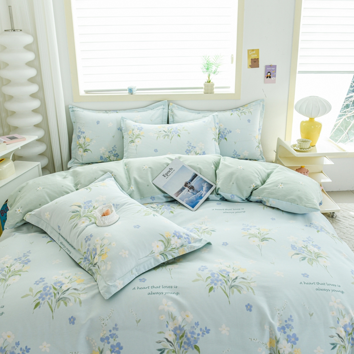 91家纺网 家纺一手货源 找家纺 缘舒家纺 2026新款全棉纯棉印花单被套被套单件 雾莲