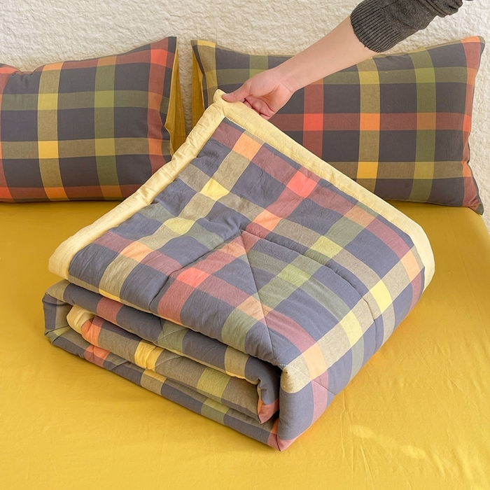 宝士康家纺 2026新款10A抗菌无印风单夏被/夏被四件套 被子被芯 牛油果