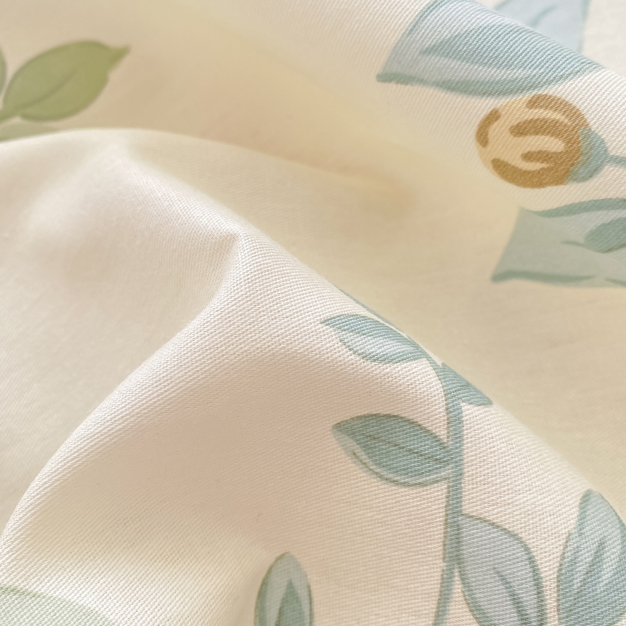 91家纺网 家纺一手货源 找家纺 女子家纺 2026新款全棉纯棉印花小清新系列单床笠单品床笠床笠单件 仙草