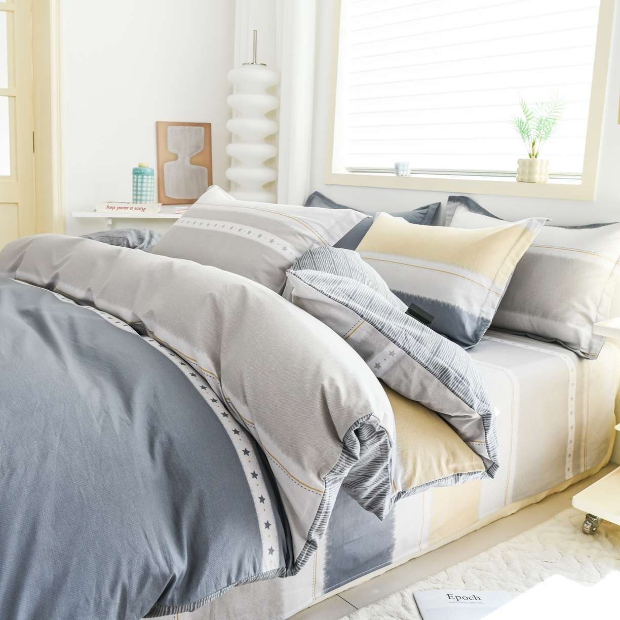 91家纺网 家纺一手货源 找家纺 缘舒家纺 2026新款全棉纯棉印花单被套被套单件 星辰大海