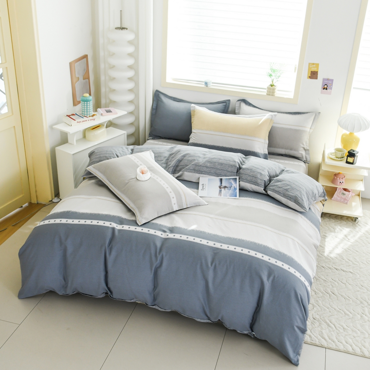 91家纺网 家纺一手货源 找家纺 缘舒家纺 2026新款全棉纯棉印花单被套被套单件 星辰大海