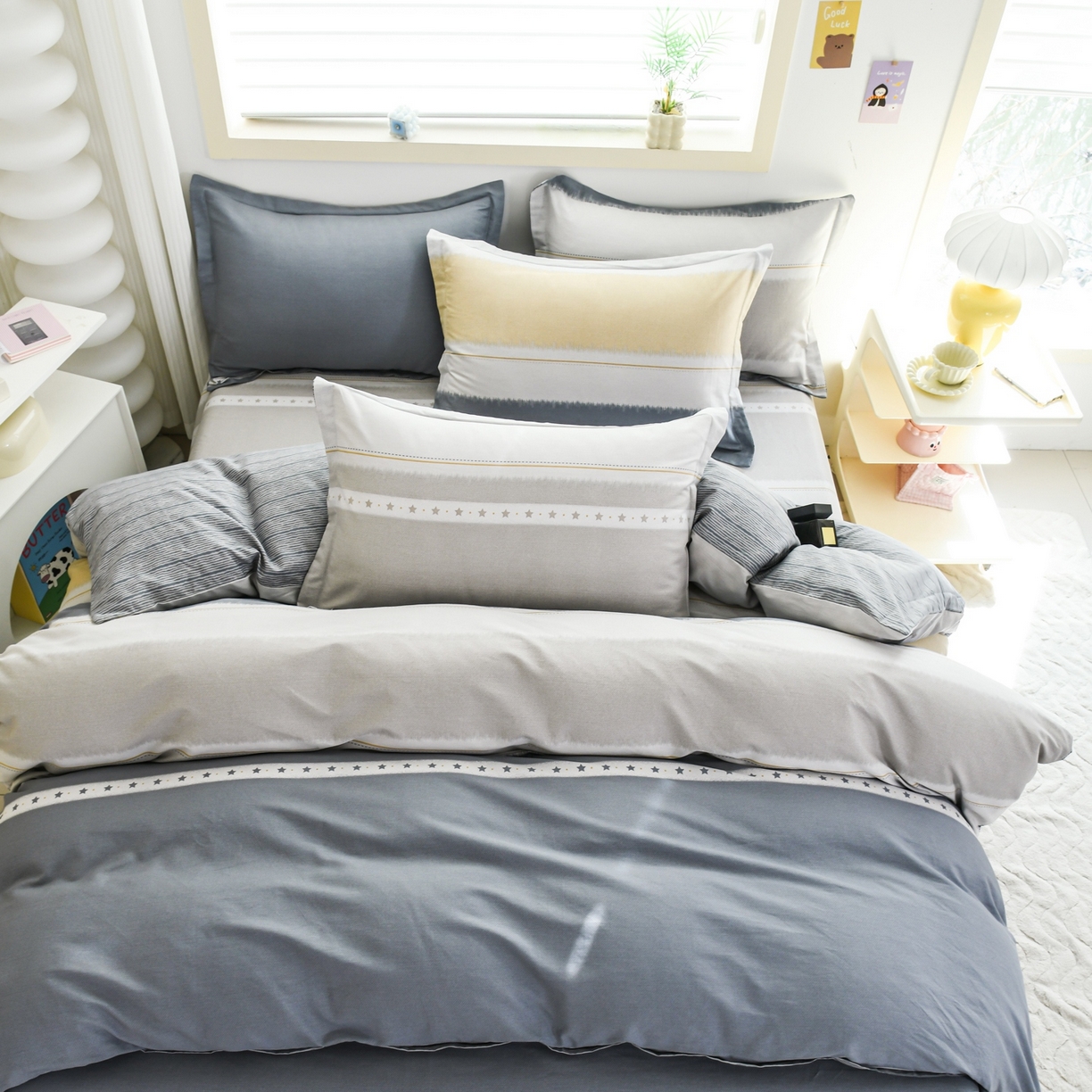 91家纺网 家纺一手货源 找家纺 缘舒家纺 2026新款全棉纯棉印花单被套被套单件 星辰大海