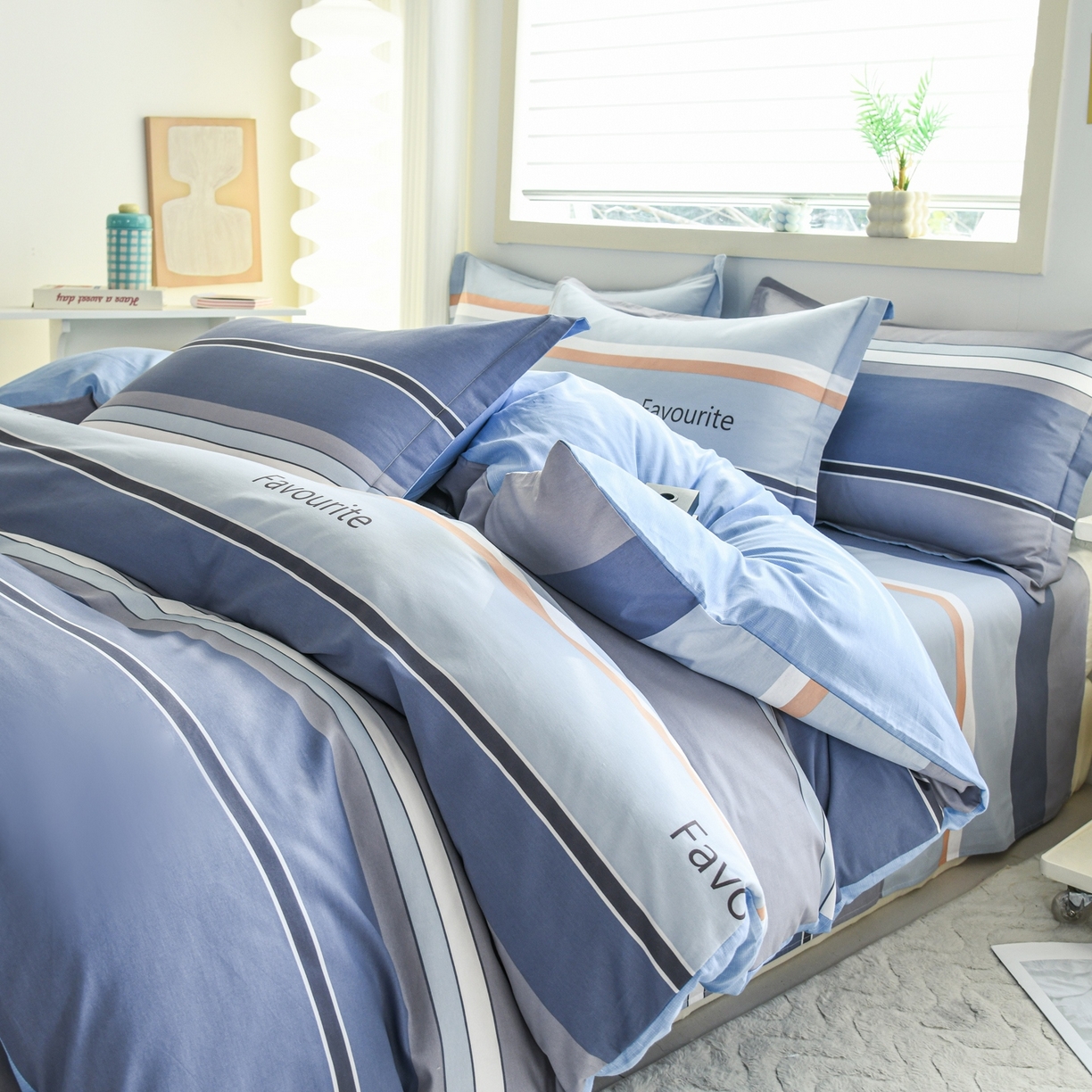 91家纺网 家纺一手货源 找家纺 缘舒家纺 2026新款全棉纯棉印花单被套被套单件 序章