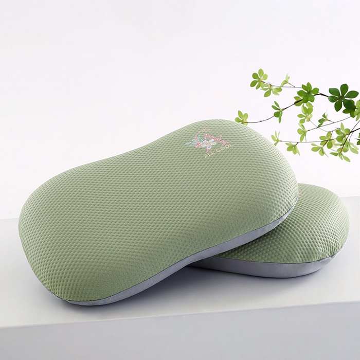 91家纺网 家纺一手货源 找家纺 小牛席业 2026新款猫肚记忆夏凉枕枕头枕芯 绿色