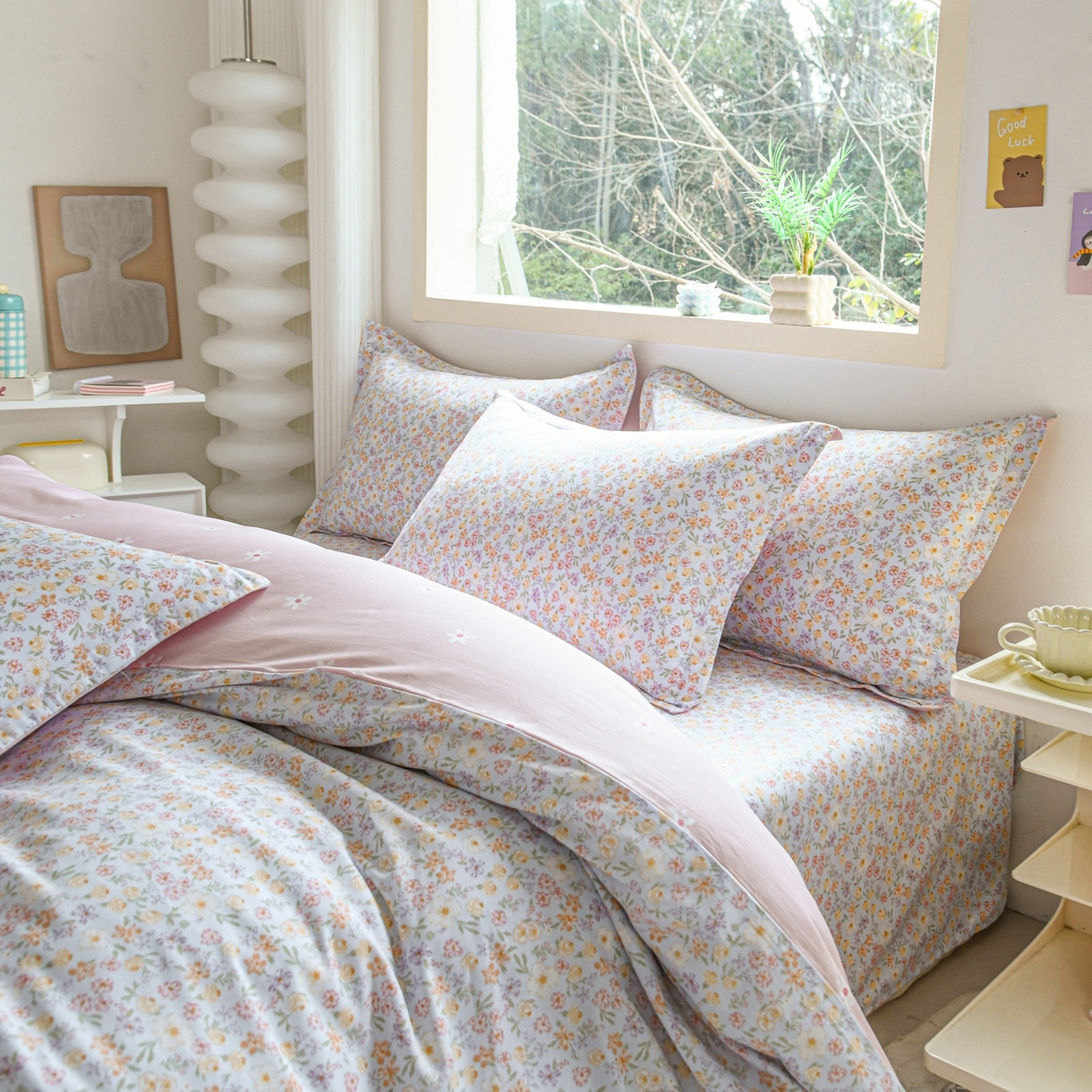 91家纺网 家纺一手货源 找家纺 缘舒家纺 2026新款全棉纯棉印花单被套被套单件 樱芝