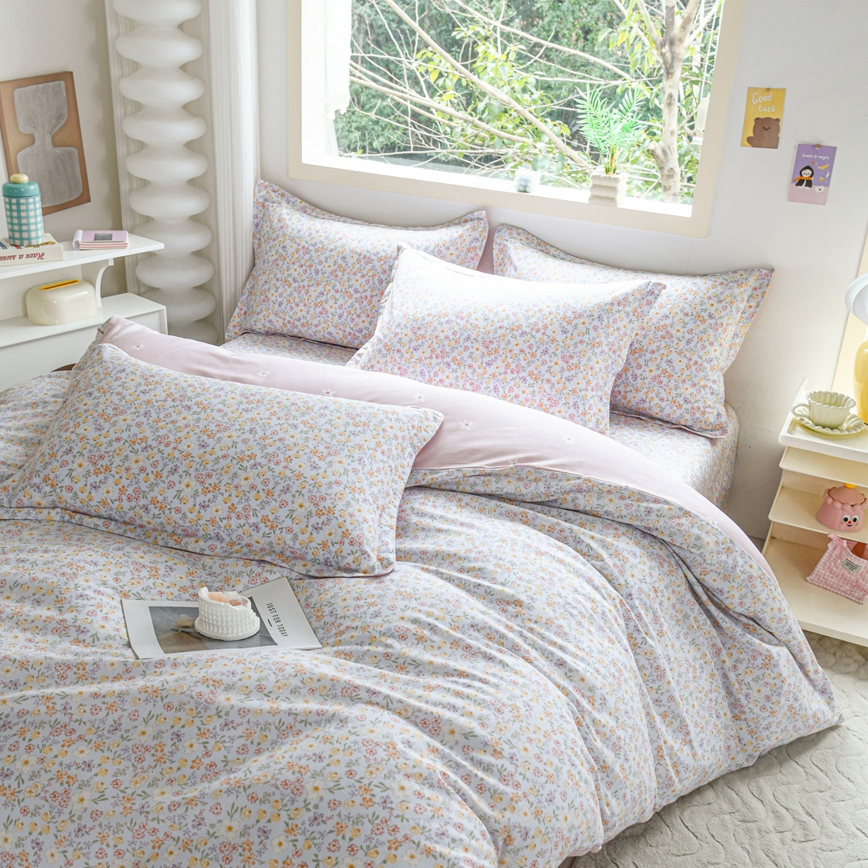 91家纺网 家纺一手货源 找家纺 缘舒家纺 2026新款全棉纯棉印花单被套被套单件 樱芝