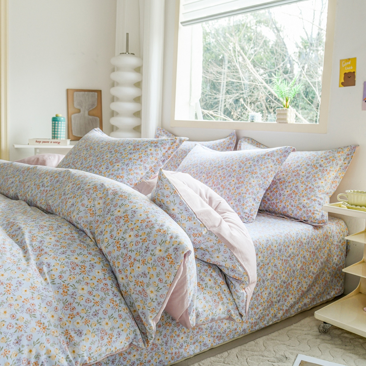 91家纺网 家纺一手货源 找家纺 缘舒家纺 2026新款全棉纯棉印花单被套被套单件 樱芝