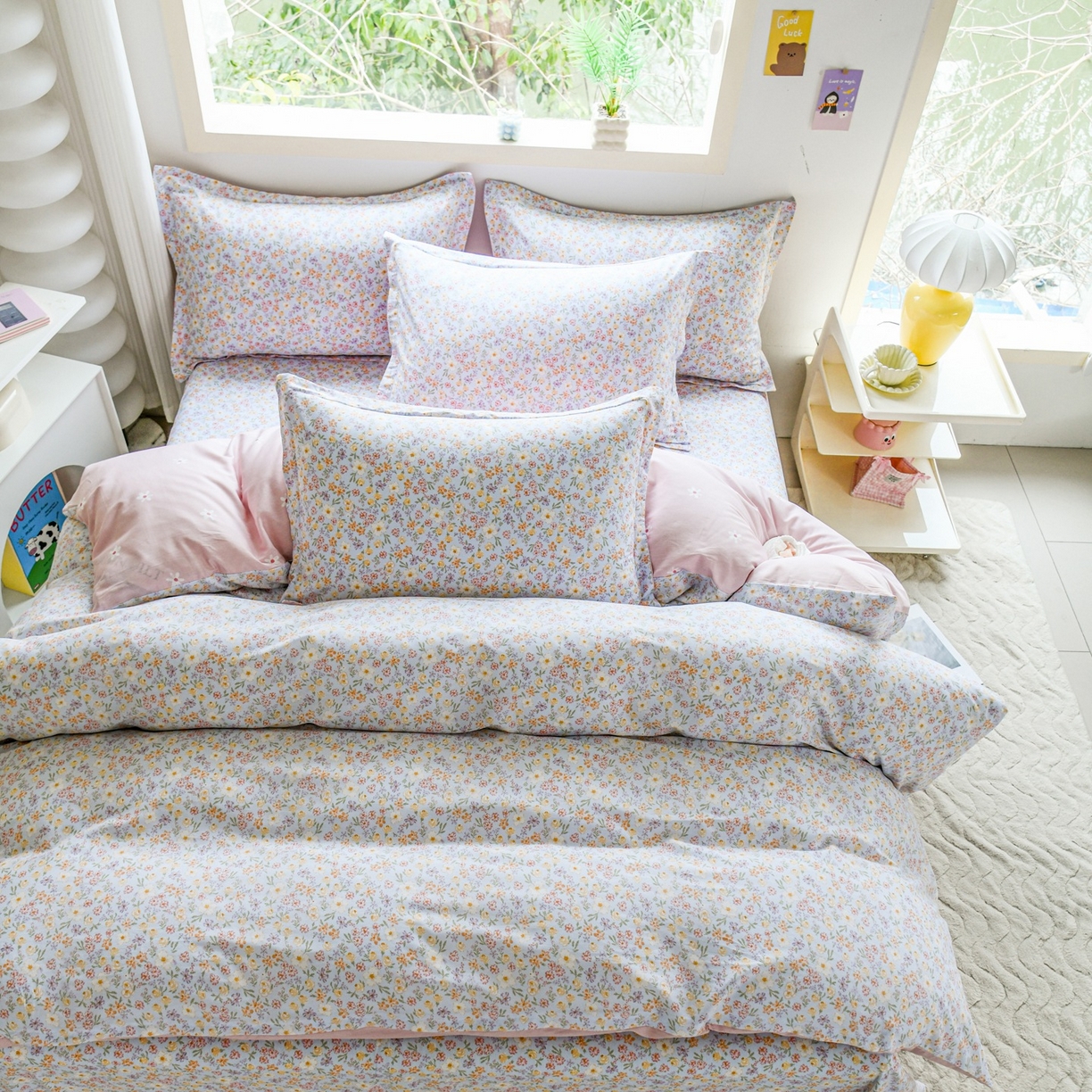 91家纺网 家纺一手货源 找家纺 缘舒家纺 2026新款全棉纯棉印花单被套被套单件 樱芝