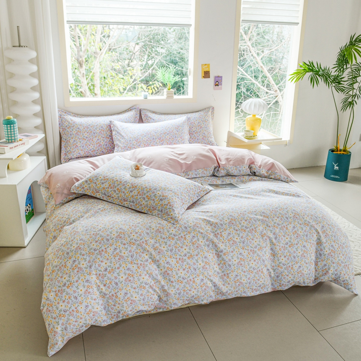 91家纺网 家纺一手货源 找家纺 缘舒家纺 2026新款全棉纯棉印花单被套被套单件 樱芝