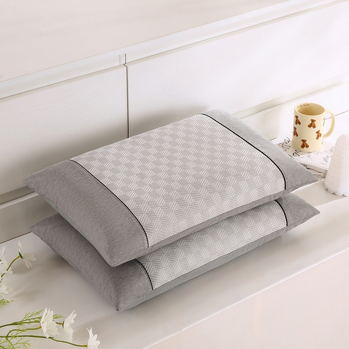 91家纺网 家纺一手货源 找家纺 （总）小牛席业 2026新款亲肤舒适棋盘格-冰丝夏凉枕枕头枕芯（枕套+枕芯）