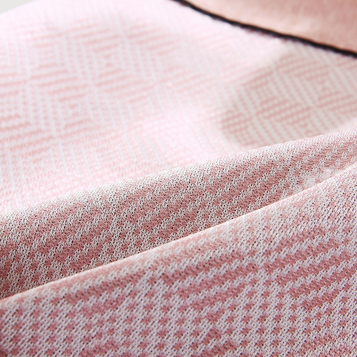 91家纺网 家纺一手货源 找家纺 小牛席业 2026新款亲肤舒适棋盘格-冰丝夏凉枕枕头枕芯（枕套+枕芯） 粉色