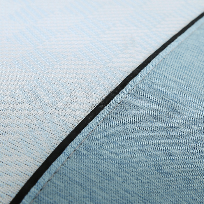 91家纺网 家纺一手货源 找家纺 小牛席业 2026新款亲肤舒适棋盘格-冰丝夏凉枕枕头枕芯（枕套+枕芯） 蓝色