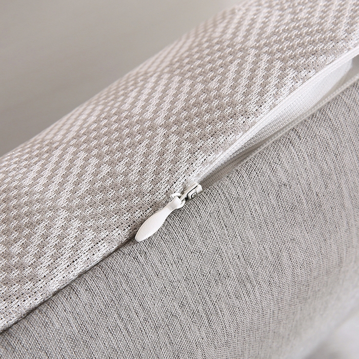 91家纺网 家纺一手货源 找家纺 小牛席业 2026新款亲肤舒适棋盘格-冰丝夏凉枕枕头枕芯（枕套+枕芯） 灰色