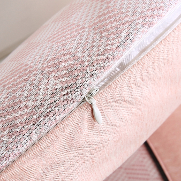 91家纺网 家纺一手货源 找家纺 小牛席业 2026新款亲肤舒适棋盘格-冰丝夏凉枕枕头枕芯（枕套+枕芯） 粉色