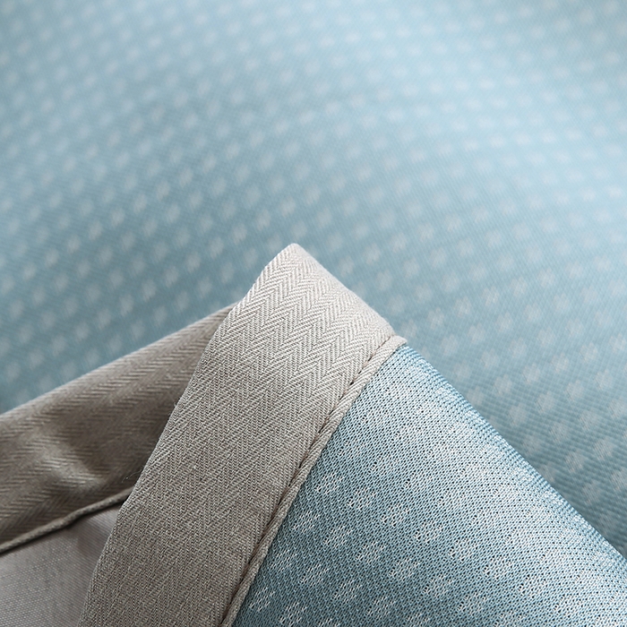 91家纺网 家纺一手货源 找家纺 小牛席业 2026新款华夫格爱家熊猫夏凉枕套 蓝色