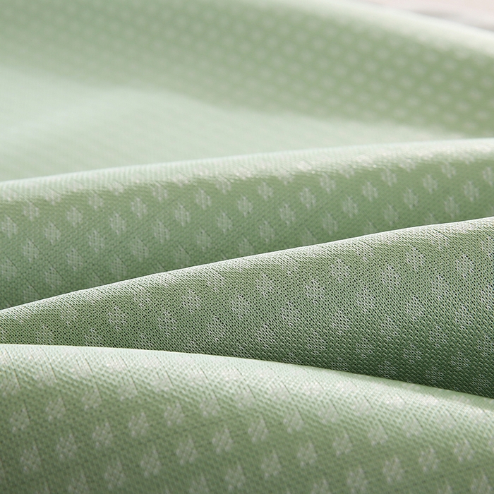 91家纺网 家纺一手货源 找家纺 小牛席业 2026新款华夫格爱家熊猫夏凉枕套 绿色