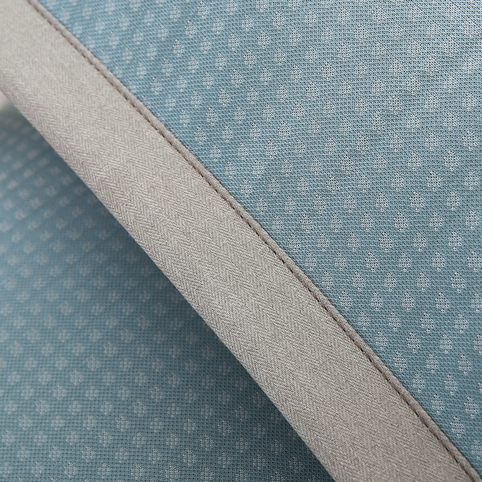 91家纺网 家纺一手货源 找家纺 小牛席业 2026新款华夫格爱家熊猫夏凉枕套 蓝色