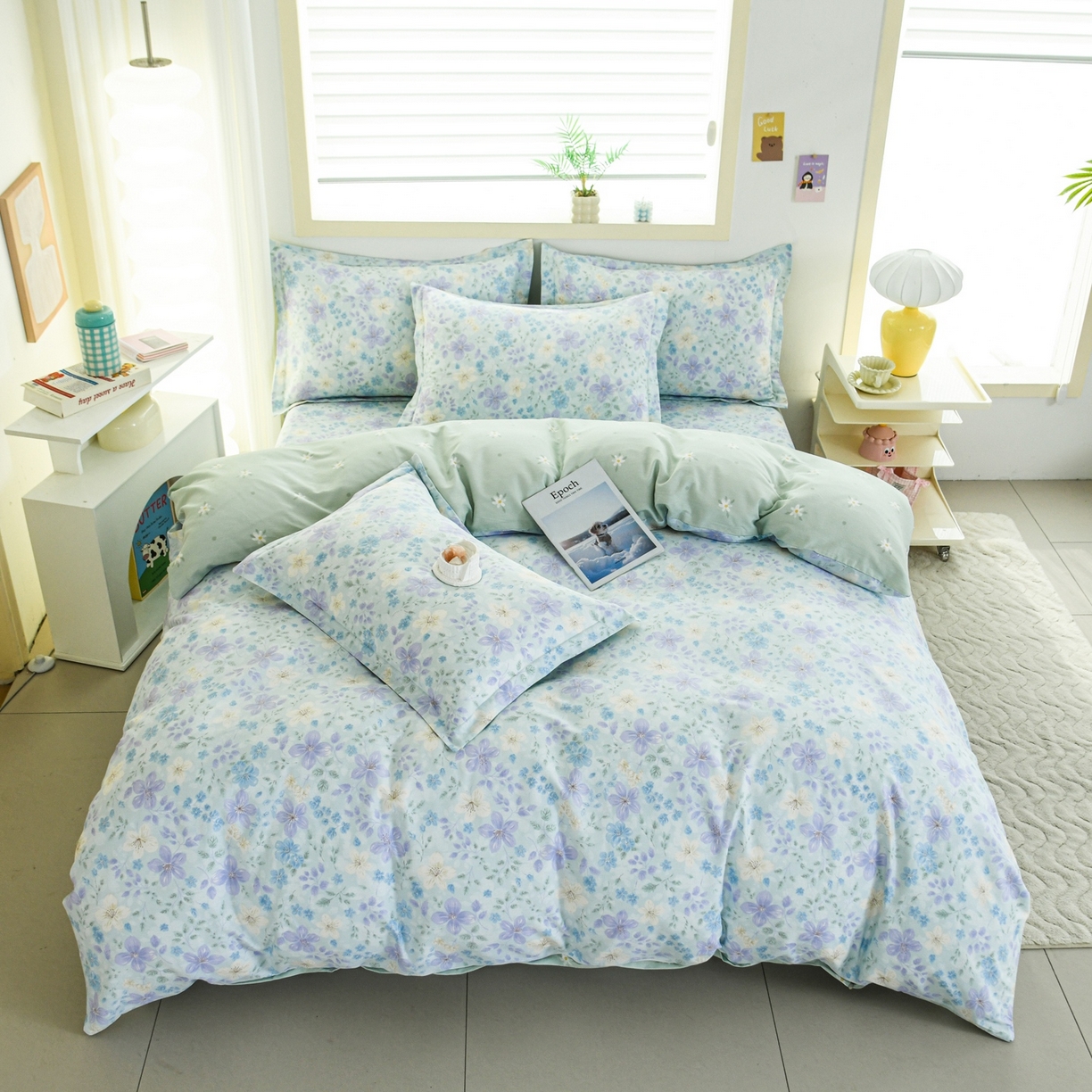 缘舒家纺 2026新款全棉纯棉印花单被套被套单件 月泱