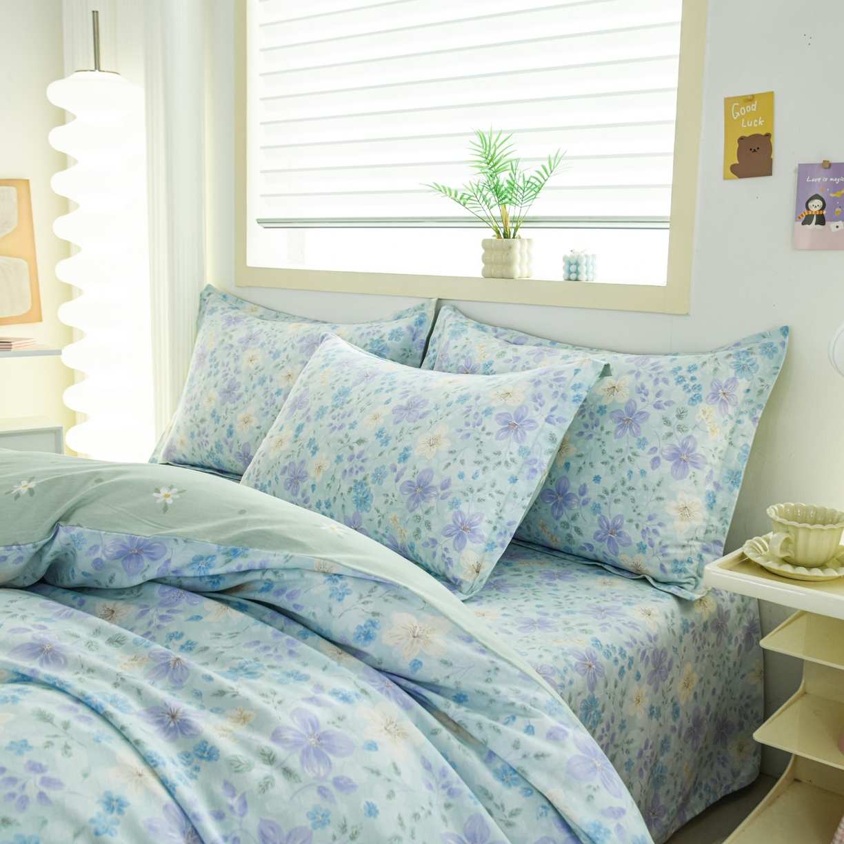 91家纺网 家纺一手货源 找家纺 缘舒家纺 2026新款全棉纯棉印花单被套被套单件 月泱