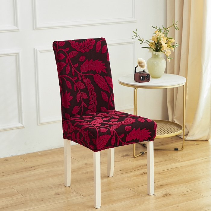 逐日沙发套 2026新款提花系列-椅套 素奢柳韵-大气红