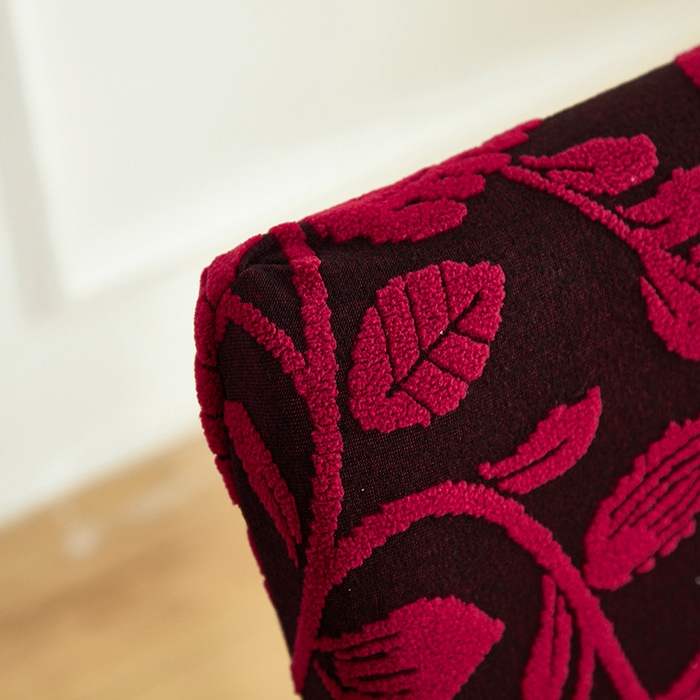 91家纺网 家纺一手货源 找家纺 逐日沙发套 2026新款提花系列-椅套 素奢柳韵-大气红