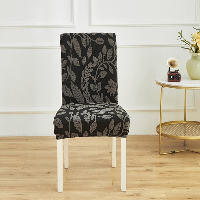 91家纺网 家纺一手货源 找家纺 逐日沙发套 2026新款提花系列-椅套 素奢柳韵-碳石灰