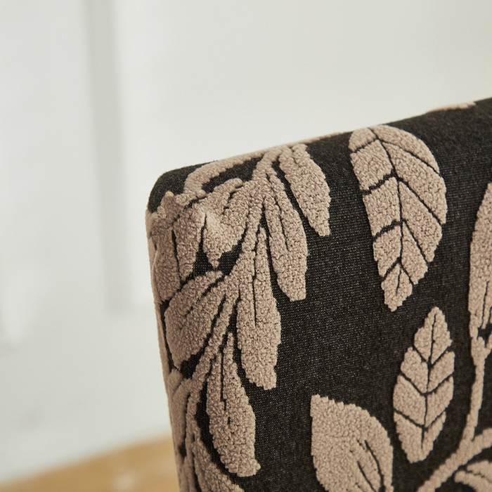 91家纺网 家纺一手货源 找家纺 逐日沙发套 2026新款提花系列-椅套 素奢柳韵-卡其色