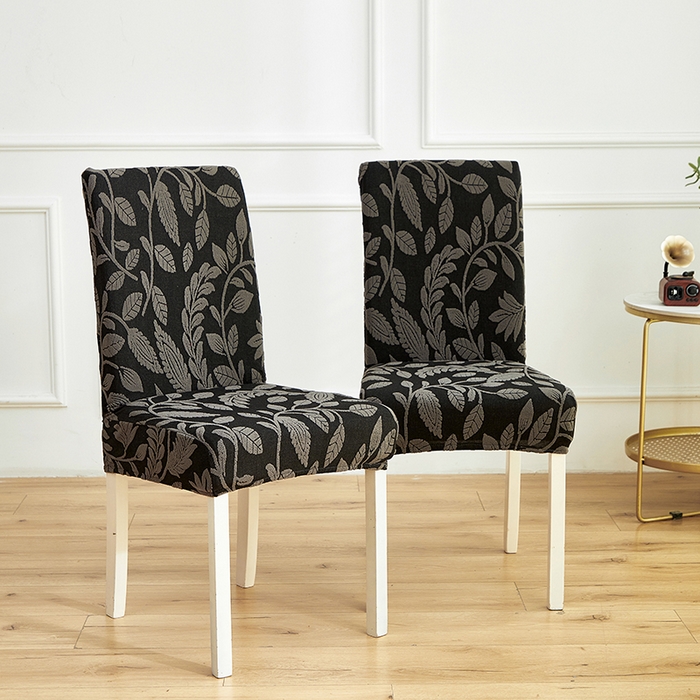 91家纺网 家纺一手货源 找家纺 逐日沙发套 2026新款提花系列-椅套 素奢柳韵-碳石灰