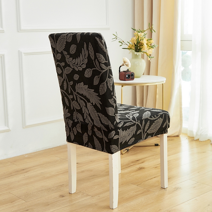 91家纺网 家纺一手货源 找家纺 逐日沙发套 2026新款提花系列-椅套 素奢柳韵-碳石灰