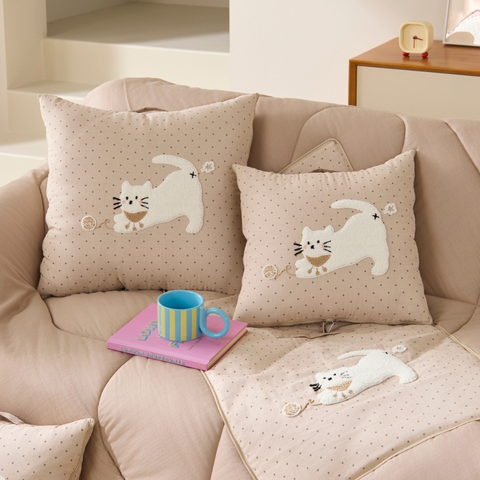 91家纺网 家纺一手货源 找家纺 （总）多米家居 2026新款会放屁的pupu猫抱枕被